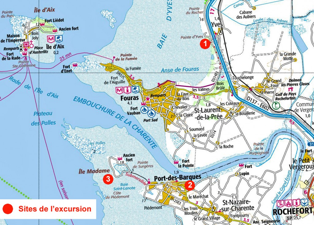 carte sites excursion Île Madame copie