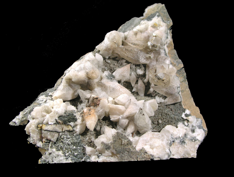 Calcite, barytine et pyrite